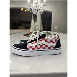 Black Red & White Checkered Vans